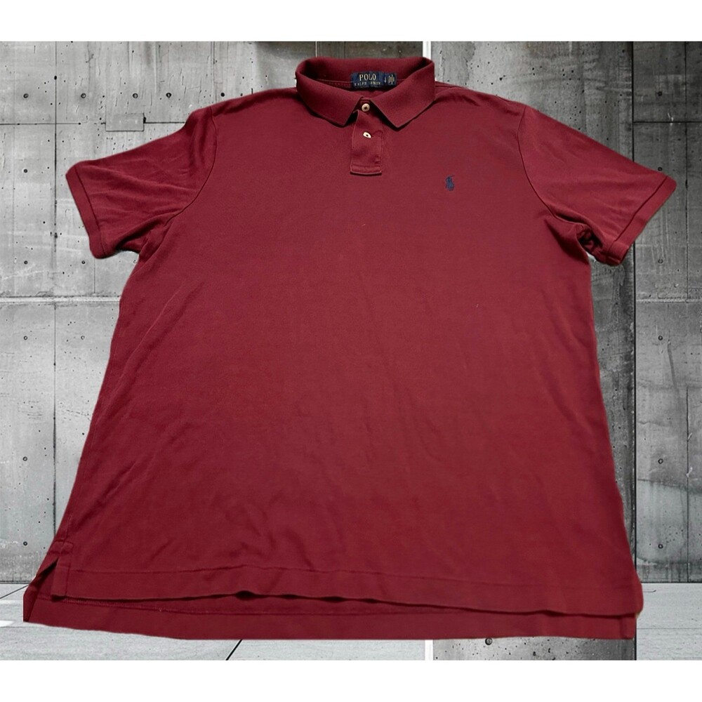 Polo Ralph Lauren Men's Red Short Sleeve Polo Shirt L